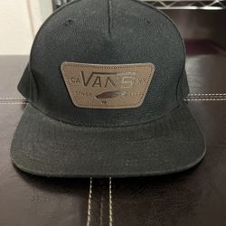 Vans Leather Logo Starter Snapback Hat 