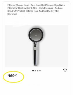 Filtered Shower Head - Best HandHeld Shower Head With Filters For Healthy Hair & Skin - High Pressure - Reduce Dandruff, Protect Colored Hair, And Soo