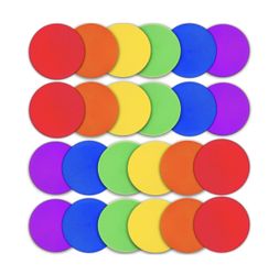 24Pcs Poly Spot Markers 9 inch Non-Slip Rubber Agility Training Markers 