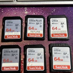 6 SanDisk Ultra 64gb Chip  Choose Your Own Amount? Make Offer 👍
