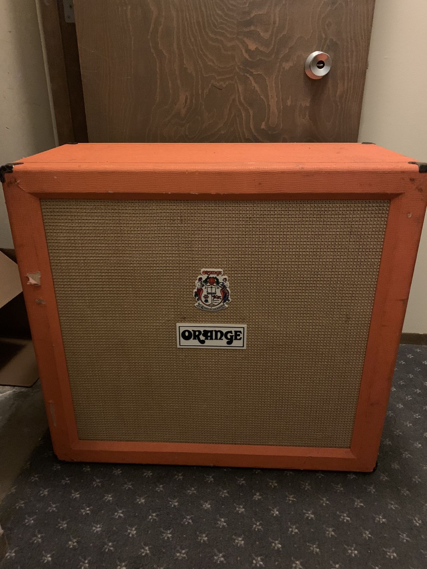 Orange 4x12 guitar cab