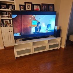 70" LG TV and IKEA Stand