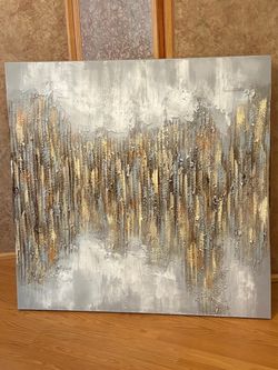 Beautiful Large Shimmery Kirklands Canvas 40”