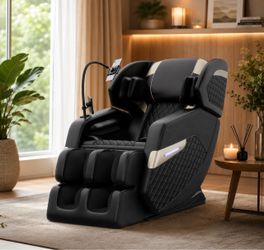 Leather Power Reclining Massage Chair,
