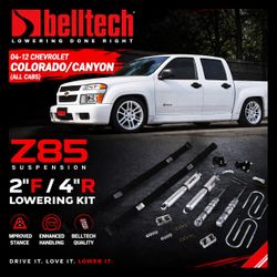 Belltech Z85 Lowering Kit 2”/4” – Chevy Colorado / GMC Canyon (2004–2012) 