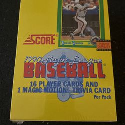Factory Sealed Box Of Baseball Cards