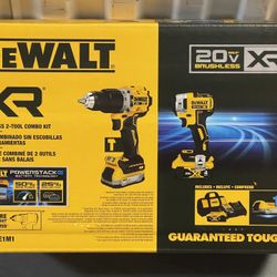 DEWALT 20V MAX XR Lithium-Ion Cordless 2-Tool Combo Kit with 4.0 Ah and 1.7 Ah Batteries and Charger