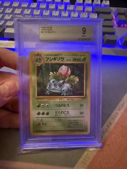 1996 Japanese Base Set Ivysaur BGS 9 Mint