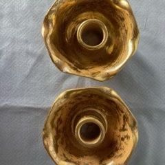 Vintage Stangl Pottery Candlestick Holders
