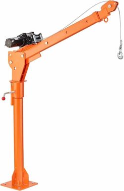 MDYHY Electric Hoists Pickup Truck Crane, 500KG Capacity, 360° Swivel, Jib Hoist with Three Boom Capacities of 100KG 250KG Winch Lifting Scaffold