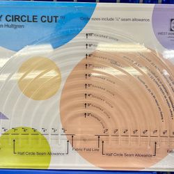 Easy Circle Cut by Sharon Hultgren EZ Quilting Circle Cutting Template
