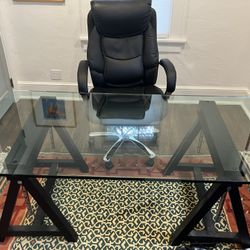Glass Top Desk