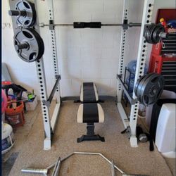 Fitness Gear Squat Rack And Weights