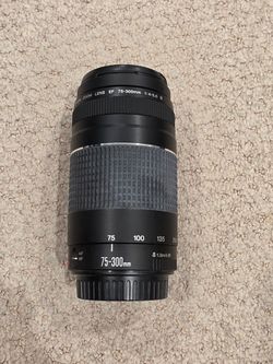 Canon zoom lens EF 75 to 300 mm F/4 -5.6