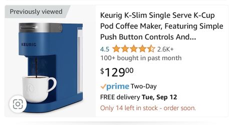 Keurig Coffee Brewing Machine Like New 