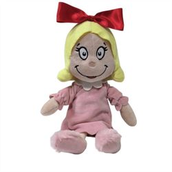2018 Aurora World How The Grinch Stole Christmas Cindy Lou Who Plush 10" Stuffed