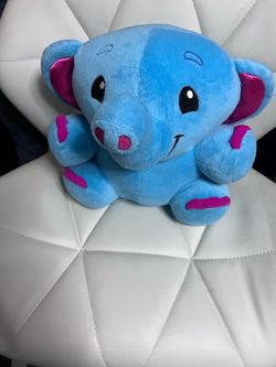 Blue Elephant Stuffed Animal Plush Toy