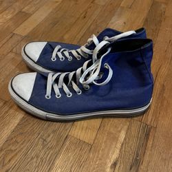 Blue Converse High Top Sz 9.5