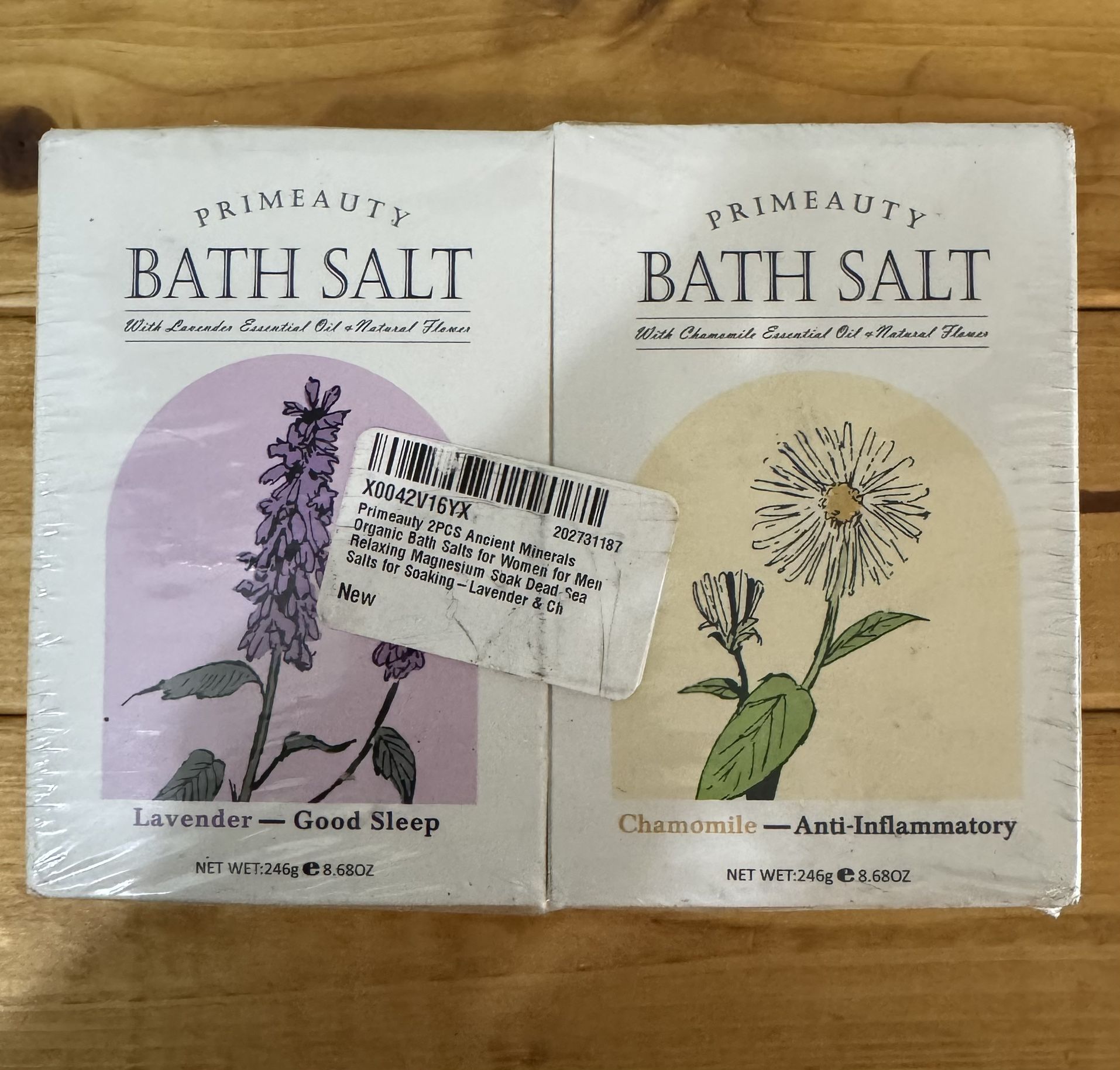 Primeauty Bath Salt - Lavender & Chamomille Set
