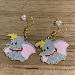 Dumbo Cartoon Character Hook Earrings 