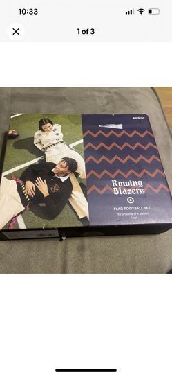 Rugby Stripe Rowing Blazers Flag Football Set For 2 Teams NEW 13+