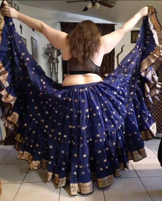 Navy Blue Gypsy Skirt