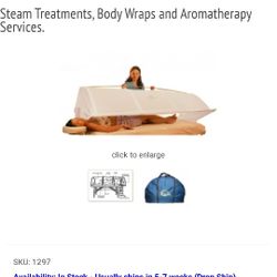 Portable Steam Sauna With Massage Table Included