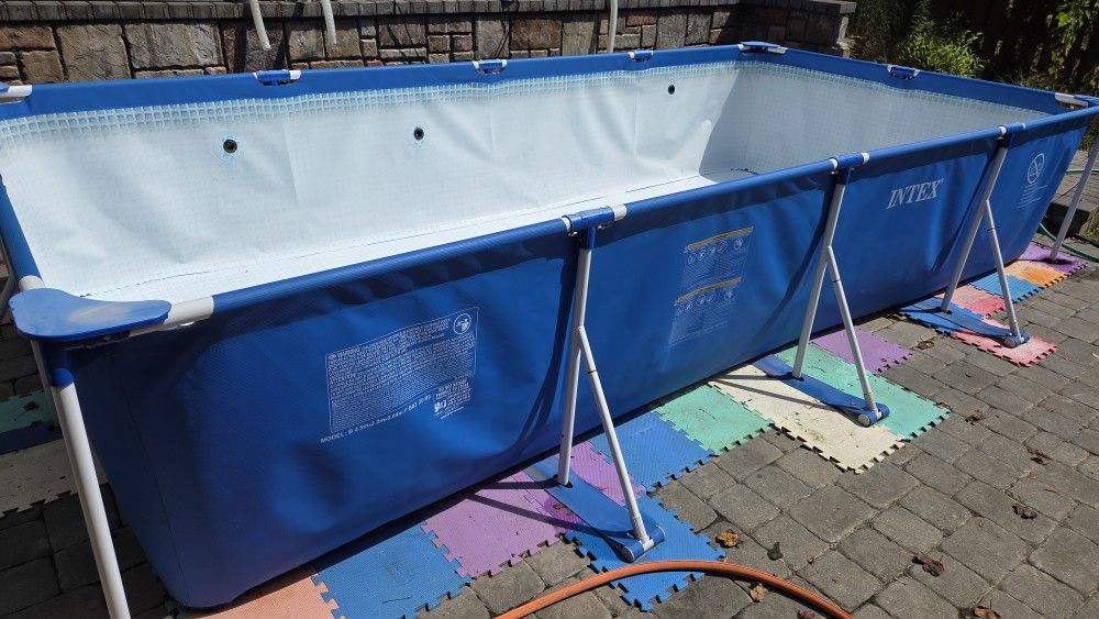 Intex Above Ground Outdoor Backyard Swimming Pool