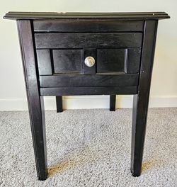 Espresso Wood Side Table