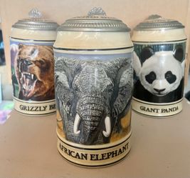Endangered Animal Beer Steins