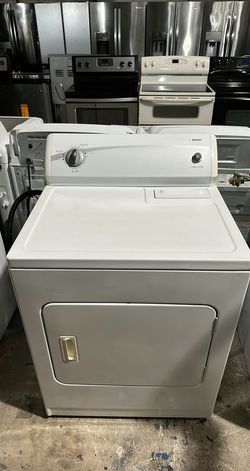 White Kenmore Dryer with AutoDry Feature