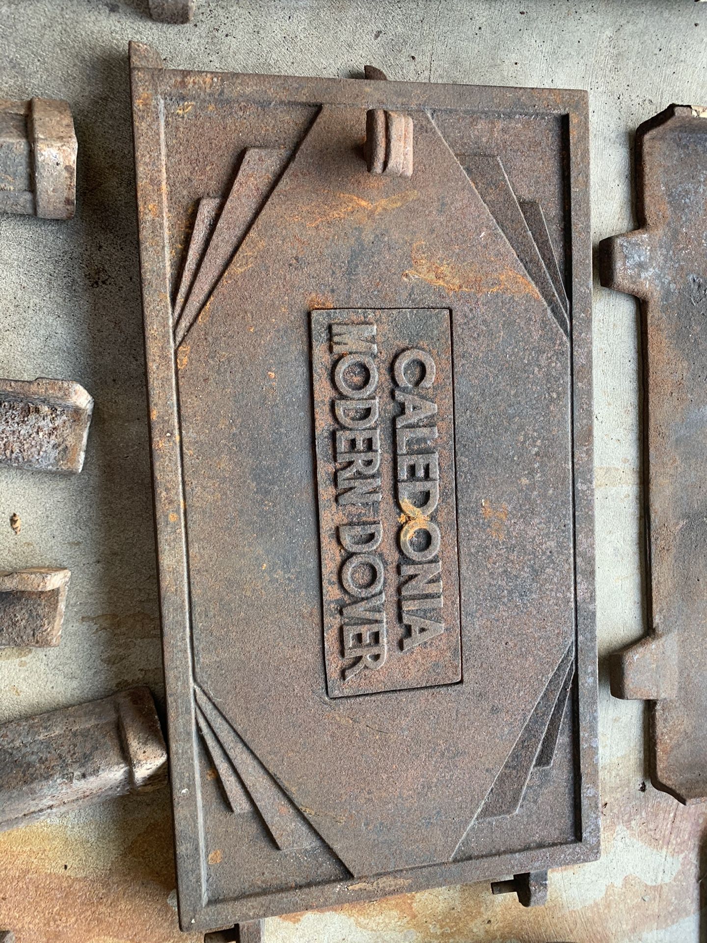 Antique cast iron stove parts Caledonia Modern Dover