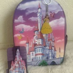 Beauty And The Beast Loungefly Backpack And Wallet