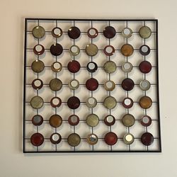 Art Work Metal Frame And Multi Color