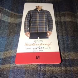 Vintage Blue And Brown Flannel