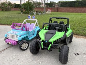 Two functional toy play cars, $35