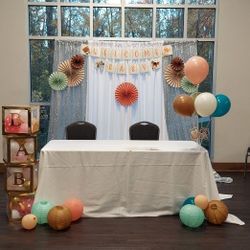 Silver Sequin Backdrop Panels