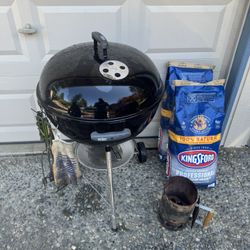 22” Weber Charcoal Bbq Grill 