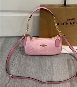 pink coach bag