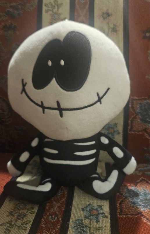 HOLLOWEEN NIGHTMARE BEFORE CHRISTMAS JACK SKELLINGTON 10" PLUSH TOY W/ HANGING SUCTION CUP