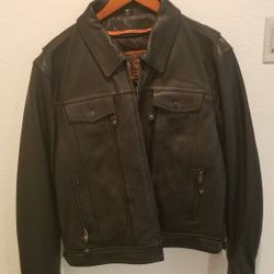 Women's Extra Large Motorcycle Leather Jacket