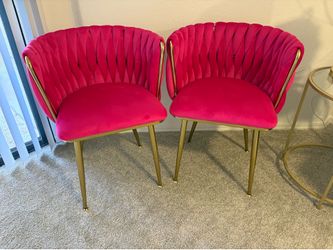 Pink Velvet Chairs