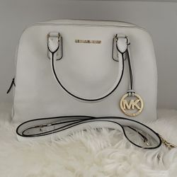Michael Kors White Dome Satchel