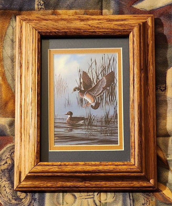 Henske Mallard Ducks Framed & Matted Print