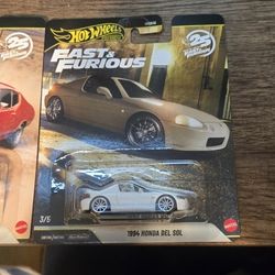 Hot Wheels 25th Anniversary 2026 Fast & Furious 1994 Honda Del Sol Diecast Car