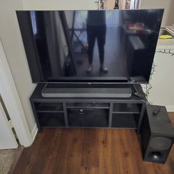 55" Hisense TV And Sony Soundbar 