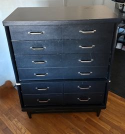 Black Wooden Dresser