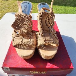 Carlos Santana Wedges Size 10