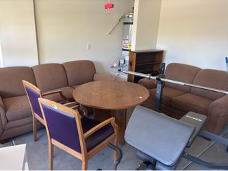 Couches, chairs, table we can negotiate