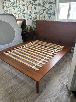 West Elm Mid-Century Platform modern Bed 2 beds available
